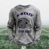 Personalized Kansas State Football Waffle Sweatshirt 5