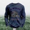 Personalized Kansas State Football Waffle Sweatshirt 6