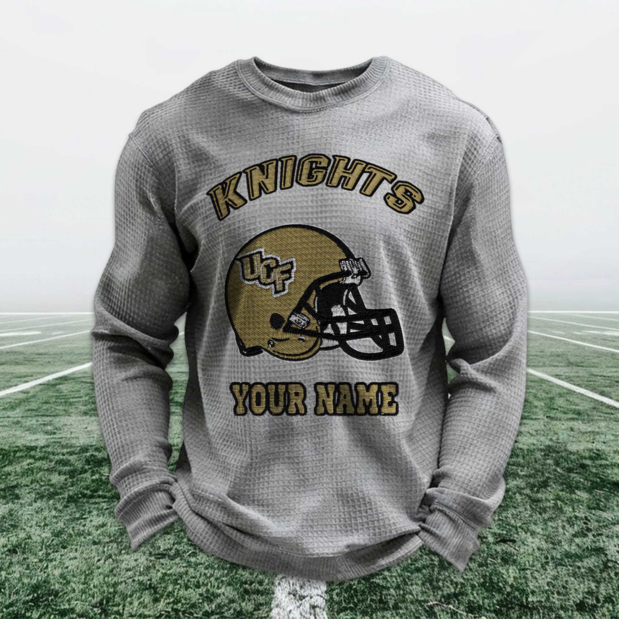 Personalized Knights Football Waffle Sweatshirt 6 Personalized Knights Football Waffle Sweatshirt (3)