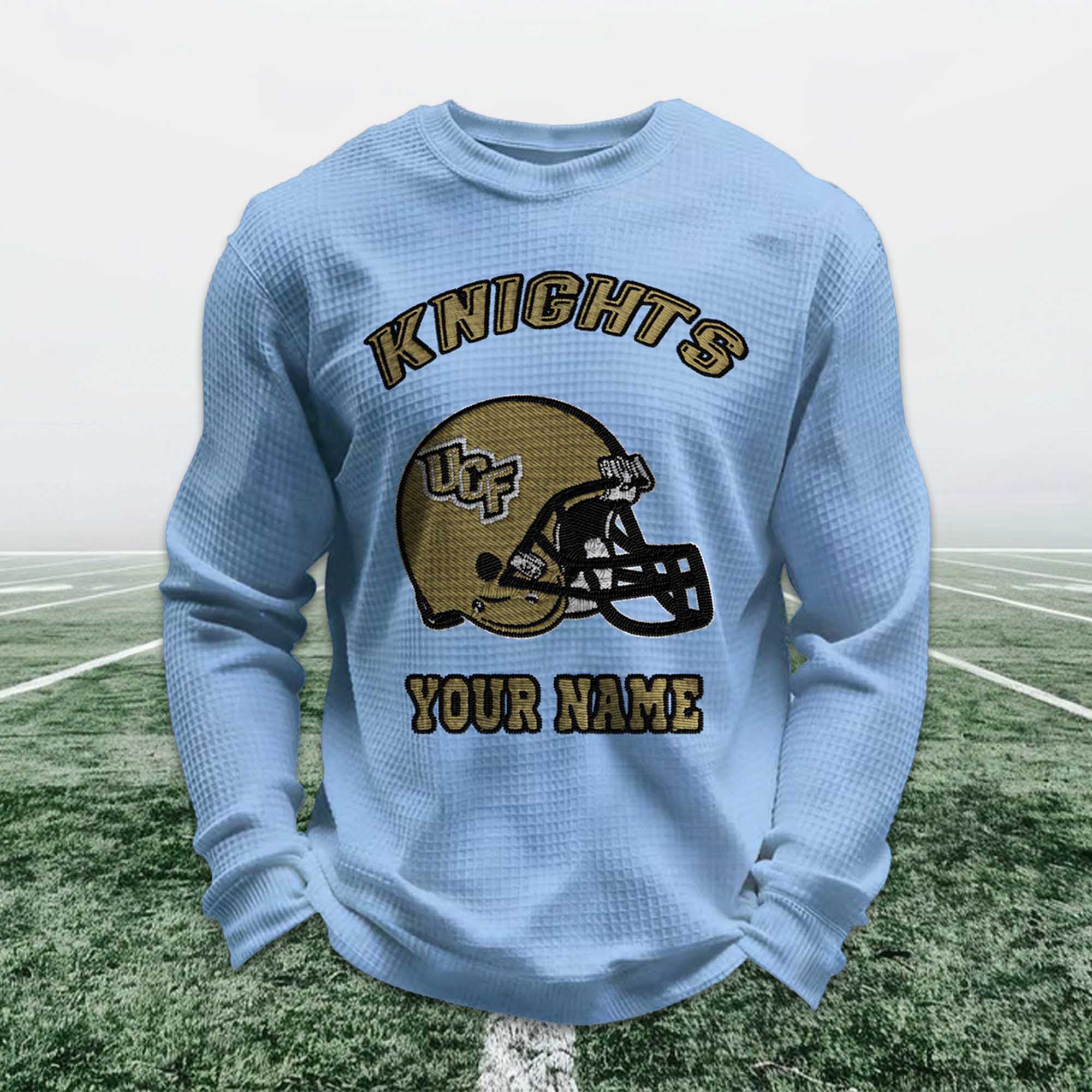 Personalized Knights Football Waffle Sweatshirt 5 Personalized Knights Football Waffle Sweatshirt (4)