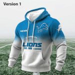 Personalized Lions EST 1930 Football Waffle Hoodie