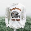 Personalized Longhorns Football Waffle Sweatshirt 1