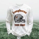 Personalized Longhorns Football Waffle Sweatshirt