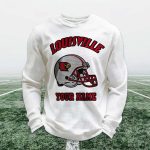 Personalized Louisville Football Waffle Sweatshirt