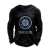 Personalized Mariners Baseball Waffle Sweatshirt 9 Personalized Mariners Baseball Waffle Sweatshirt 4