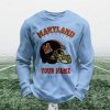 Personalized Maryland Terrapins Football Waffle Sweatshirt (4)
