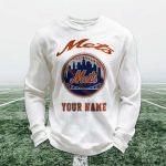 Personalized Mets Baseball Waffle Sweatshirt