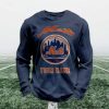 Personalized Mets Baseball Waffle Sweatshirt 2