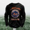 Personalized Mets Baseball Waffle Sweatshirt 5