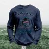 Personalized Miami Baseball Waffle Sweatshirt 2