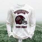 Personalized Mississippi State Football Waffle Sweatshirt