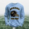 Personalized Mizzou Football Waffle Sweatshirt 4