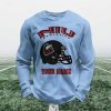 Personalized NIU Athletics Football Waffle Sweatshirt 4