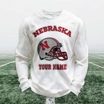 Personalized Nebraska Football Waffle Sweatshirt
