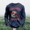 Personalized Nebraska Football Waffle Sweatshirt 2