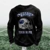 Personalized Nittany Lions Football Waffle Sweatshirt 6