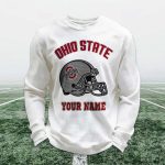 Personalized Ohio State Football Waffle Sweatshirt