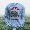 Personalized Ohio State Football Waffle Sweatshirt 3