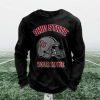 Personalized Ohio State Football Waffle Sweatshirt 4