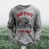 Personalized Ohio State Football Waffle Sweatshirt 5