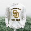 Personalized Padres Baseball Waffle Sweatshirt 1