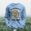 Personalized Padres Baseball Waffle Sweatshirt 9 Personalized Padres Baseball Waffle Sweatshirt 4