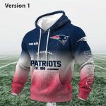 Personalized Patriots EST 1959 Football Waffle Hoodie