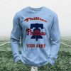 Personalized Phillies Baseball Waffle Sweatshirt 9 Personalized Phillies Baseball Waffle Sweatshirt 4