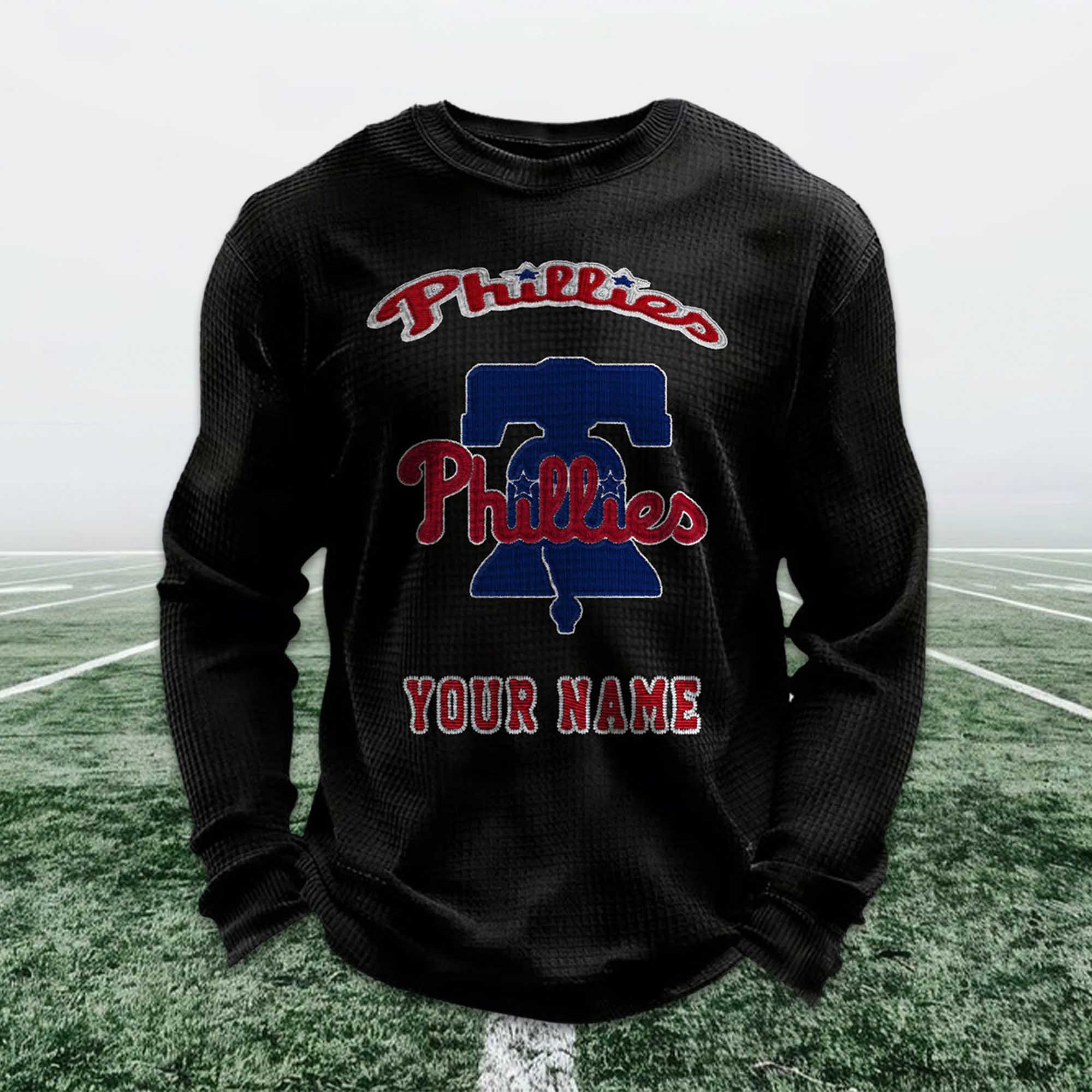 Personalized Phillies Baseball Waffle Sweatshirt 5 Personalized Phillies Baseball Waffle Sweatshirt 5