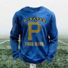 Personalized Pirates Baseball Waffle Sweatshirt 2