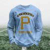 Personalized Pirates Baseball Waffle Sweatshirt 4