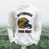 Personalized Pittsburgh Football Waffle Sweatshirt 1