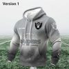 Personalized Raiders EST 1960 Football Waffle Hoodie 1