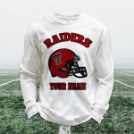 Personalized Raiders Football Waffle Sweatshirt