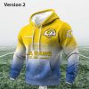 Personalized Rams EST 1936 Football Waffle Hoodie 2