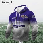 Personalized Ravens EST 1986 Football Waffle Hoodie