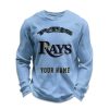 Personalized Rays Baseball Waffle Sweatshirt 4