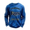 Personalized Rays Baseball Waffle Sweatshirt 6