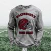 Personalized Razorbacks Football Waffle Sweatshirt 3