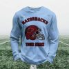 Personalized Razorbacks Football Waffle Sweatshirt 4
