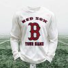 Personalized Red Sox Baseball Waffle Sweatshirt 1