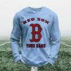Personalized Red Sox Baseball Waffle Sweatshirt 10 Personalized Red Sox Baseball Waffle Sweatshirt 5