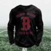 Personalized Red Sox Baseball Waffle Sweatshirt 11 Personalized Red Sox Baseball Waffle Sweatshirt 6