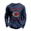 Personalized Reds Baseball Waffle Sweatshirt 7 Personalized Reds Baseball Waffle Sweatshirt 2