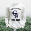 Personalized Rockies Baseball Waffle Sweatshirt 1