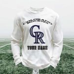 Personalized Rockies Baseball Waffle Sweatshirt