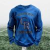 Personalized Rockies Baseball Waffle Sweatshirt 2