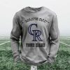Personalized Rockies Baseball Waffle Sweatshirt 5