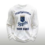 Personalized Royals Baseball Waffle Sweatshirt
