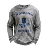 Personalized Royals Baseball Waffle Sweatshirt 3